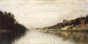 Stanislas lepine Banks of the Seine Sweden oil painting artist
